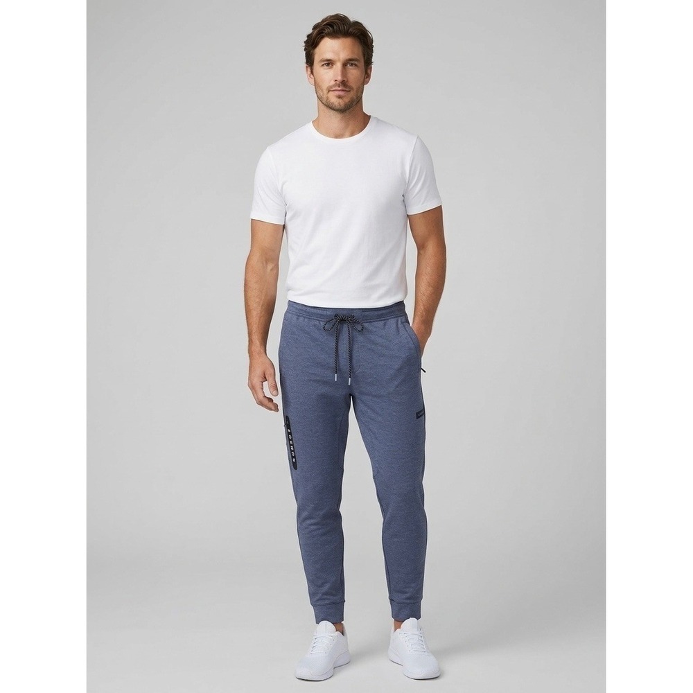 Legends Aviation Navy Blue Heathered Tapered Jogger Sweatpants size XL